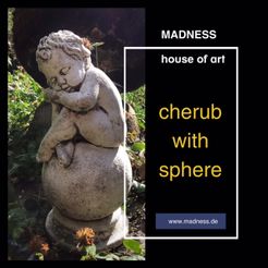 Ve) eto} house of art cherub with sphere Cherub with sphere