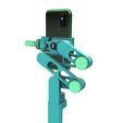 3.jpg Articulated Monopod Cell Phone Stand 3d Printing