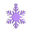 Snowflake 6.stl Snowflake Garlands/ Guirnaldas de Guirnaldas de flaos de nieve