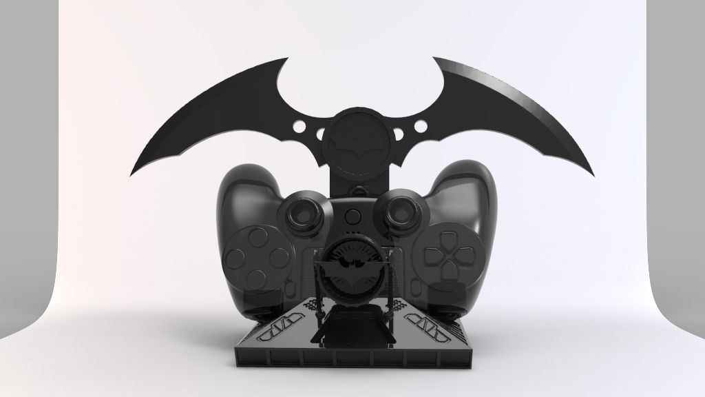 untitled.33.jpg Descargar archivo STL PS4 JOYSTICK STAND BATMAN • Objeto para impresora 3D, jssgrgrrln