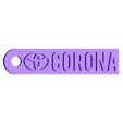 Corona.stl Toyota Keychains ( A keychain for every model )