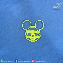 Mickey-2-v2.png STL file Mickey cookie cutter・3D printer model to download