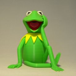 kermit front1.jpg Free 3D file Kermit the Frog・3D printer model to download