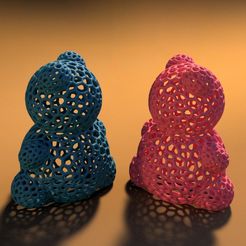 Kawaii_Bear_04_004.jpg Free STL file Best Friends Pair Bear (Kawaii Bear Vol.04)・3D print object to download