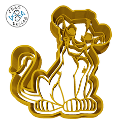 Lion-King-Simba-5.5cm-2pc.png Simba - The Lion King - Cookie Cutter - Fondant - Polymer Clay