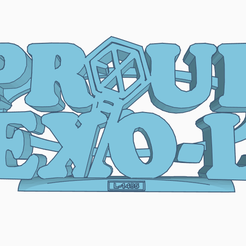PROUDExol.png Fichier STL EXO, EXO-L, Proud Kpop Display Ornament・Design pour impression 3D à télécharger