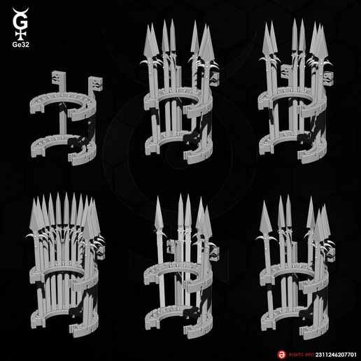 Skinks-WeaponRack-Javelin-03.jpg Saurian Skink - Оружейная Стойка Копья (6+6+1)