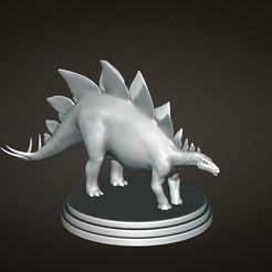 Stegosaurus.jpg Stegosaurus Dinosaur for 3D Printing