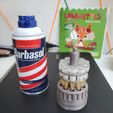 BEARD BUSTER a enh dilemma et ee STL file Barbasol Jurassic Park Bomb・3D print model to download