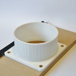 DSC_1167_2_display_large.jpg Free STL file 100mm Duct Flange・3D print design to download