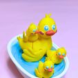 8.jpg Набор для ванны Flexy Super Cute Ducks & Tiny с разноцветными 3MF в комплекте
