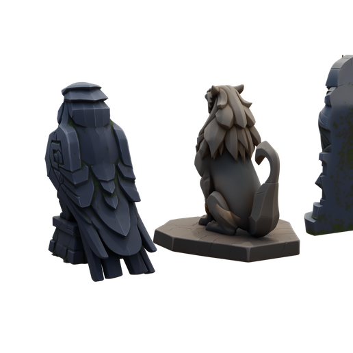 🔑 Statue stylized collection freestyle・ STL File for 3D printing・Cults