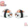 Yum3D-Sushi Seal for Food Lovers Articulated Keychain_09.png Yum3D Sushi Seal для любителей еды Шарнирный брелок - симпатичный брелок для рюкзака