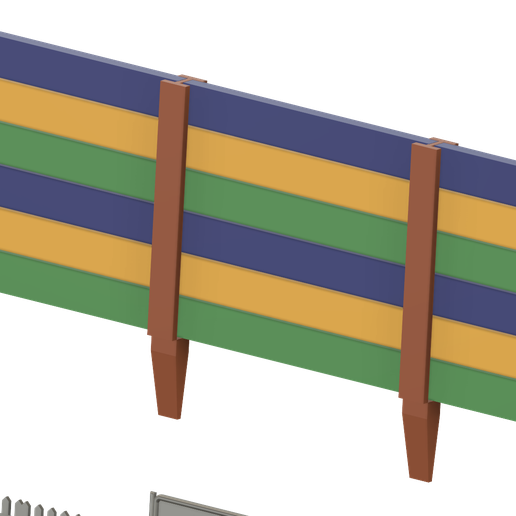 fences-v64.png 适用于 n 比例和 HO 比例的铁路或透视模型围栏套件