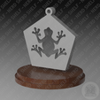 ChocolateFrog_01.png Chocolate Frog Charm with Hoop for Hanging