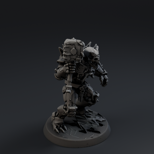 Skeletal Titan 2 3D printable STL miniature