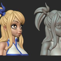 2.jpg STL file LUCY fairy tail bust・3D printing template to download, IMrPatatasI