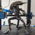 1a.jpg Praetorian Xenomorph Alien - AVP 2010 Articulated dynamic pose STL for 3D printing
