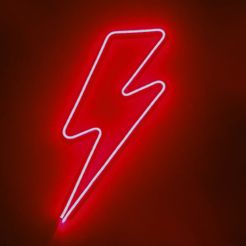 thunder_red.jpg David Bowie neon sign thunder RGB LED channel