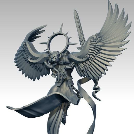 ZBrush_5.jpg Free STL file Undying Saint with wings・3D printer design to download, jimsbeanz