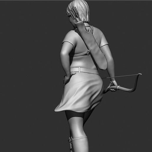 Chubby archer (Fixed) 3D model