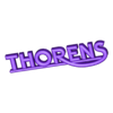 thorens_logo.stl Thorens logo turntable record player vinyl