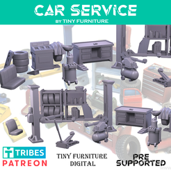 CarServArt.png STL file Car Service・3D printer model to download