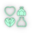 ERGF.jpg PACK OF MORE THAN 20 VALENTINE'S DAY CUTTERS - VALENTINE'S DAY - COOKIE CUTTER