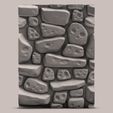 Stone-wall0001.jpg Stylized Wall Section for 3D Printing