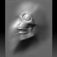 SkullMonster7.jpg Skull monster bas-relief STL file for CNC