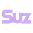 FOND SUZ.STL Suzon, Luminous First Name, Lighting Led, Name Sign