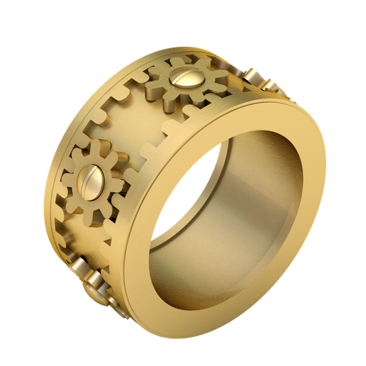 💍 moving gears ring for men 3d printable model・ STL File for 3D ...
