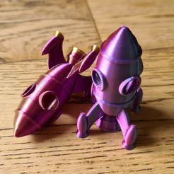 20230801_143718.jpg Free STL file Rocky The Small Rocket Ship Calibration Test Settings Not a Benchy or Cube・3D printable model to download