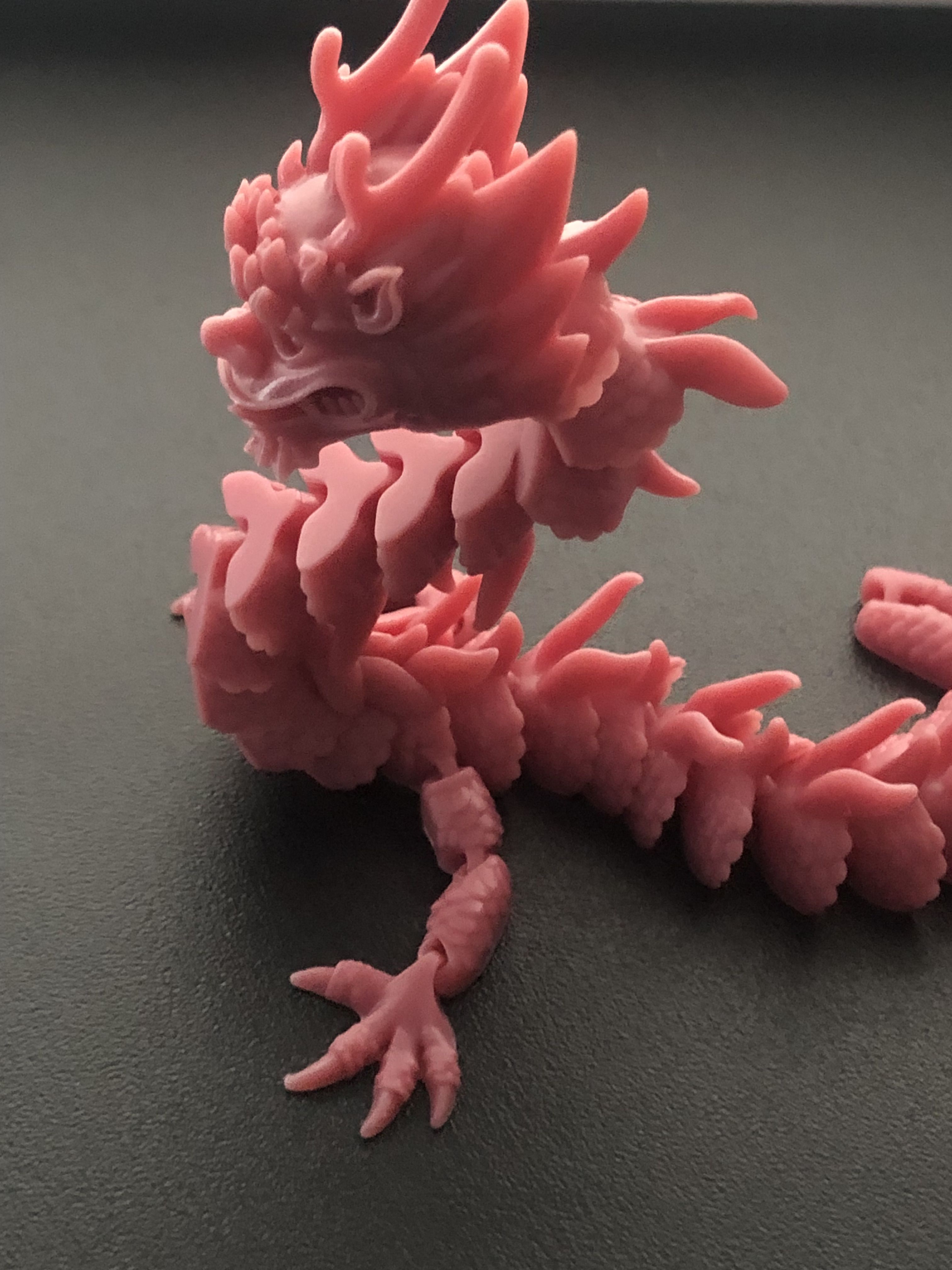 3D print Flexi Print-in-Place Imperial Dragon • made with ELEGOO SATURN ...