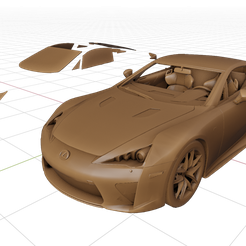 1.png Archivo STL Lexus LFA・Modelo para descargar e imprimir en 3D