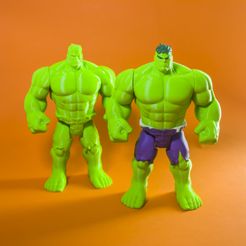 0.jpg Free STL file Hulk Articulated Assembly & Print-in-Place・Model to download and 3D print