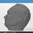 11.png Vladimir Putin Head detailed 3D printable