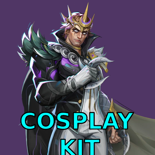 Cosplay Moon Knight Eclipse Knight costume Marvel Rivals Full armor and weapon Gun pistol Cosplay Kit , kitbash ALl in one