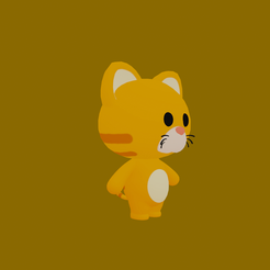 31.png STL file Cartoon Cat for 3D Printing・3D printer model to download
