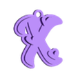 X.stl Valentin Schlüsselanhänger (Monogram)