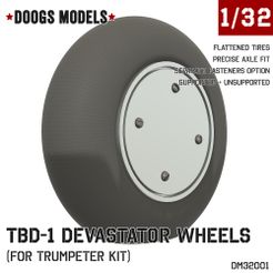DM32001-1.jpg 1/32 TBD-1 Devastator Wheels (for Trumpeter kit)