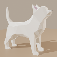 ChihuahuaAll.png STL-Datei Dog LowPoly (Chihuahua)・3D-druckbare Vorlage zum herunterladen