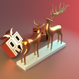 render_8.png Decoração de Natal com estátua de veado