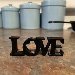 love.jpg Free STL file Love Sign・3D printable design to download