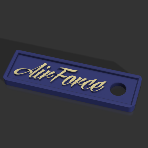 US Air Force Keychain 3D model