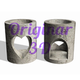 Hornitos-v1.png Essential Oil Burner Mold V1 | Cylinder with Heart | Essential Oil Burner Mold