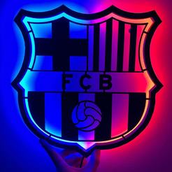 FCB.png FCB Neon sign CF Barcelona 30cm