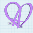 the-art-complete.png The Art text in heart shape with "A" letter logo