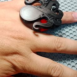 WhatsApp-Image-2023-03-05-at-7.28.33-PM.jpeg Free STL file Octopus ring・3D printing model to download