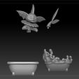 Parts.jpg Vaporeon Bath Time 3D print model